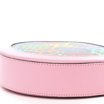 Gucci GG Supreme Monogram Psychedelic Round Shoulder Bag Black Multicolor Sugar Pink 9 of 9