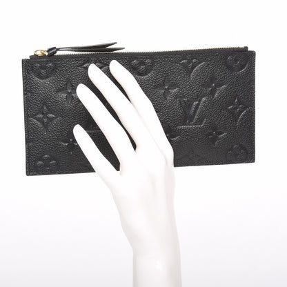 Louis Vuitton Empreinte Felicie Chain Wallet Zippered Insert Black 2 of 6