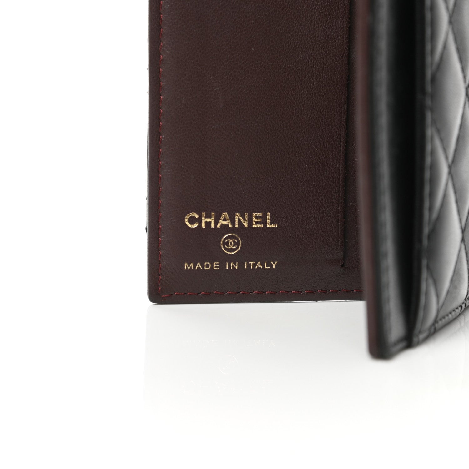 Chanel Lambskin Quilted Card Holder Wallet Black 6 of 14