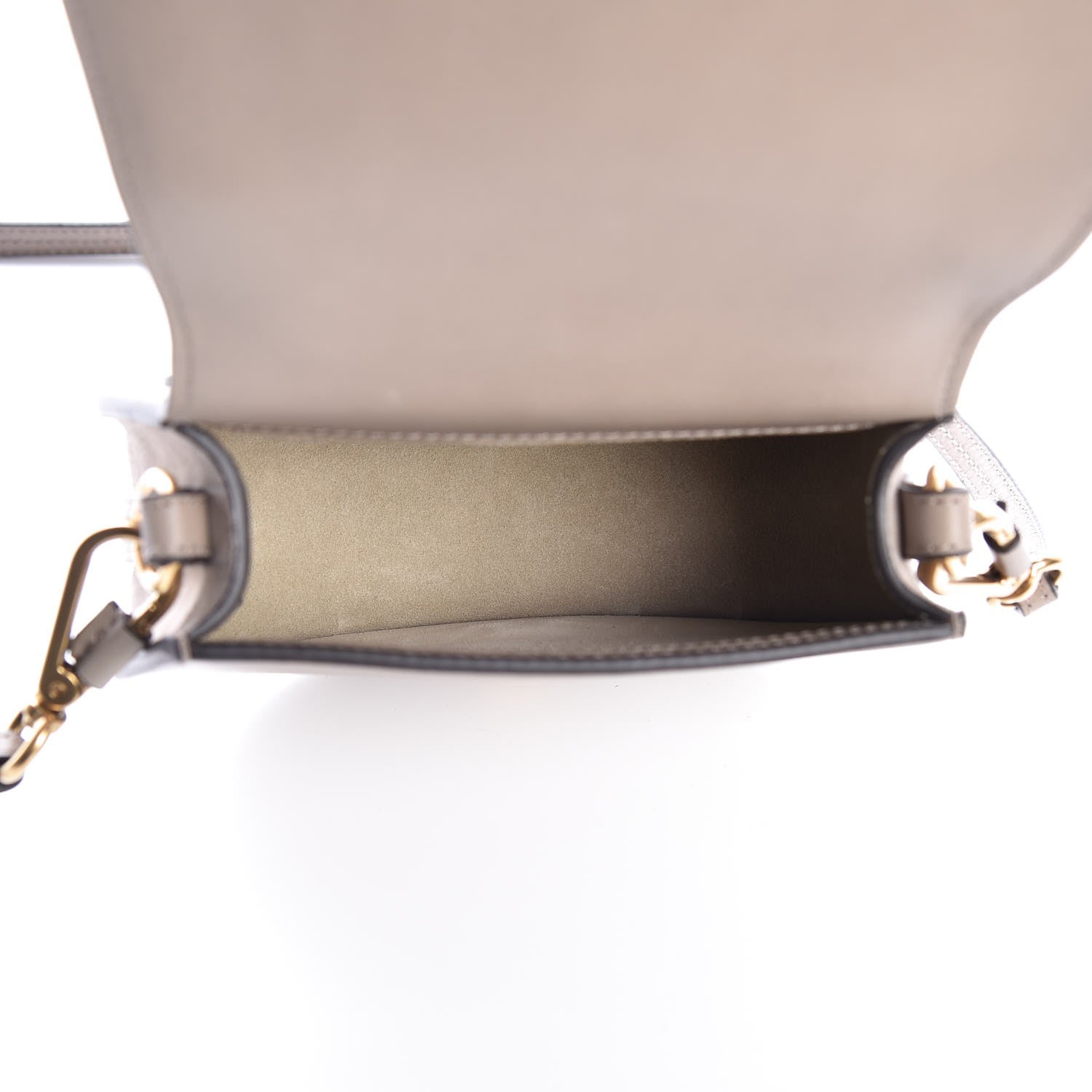 Chloe Calfskin Suede Small Nile Bracelet Bag Motty Grey 5 of 8