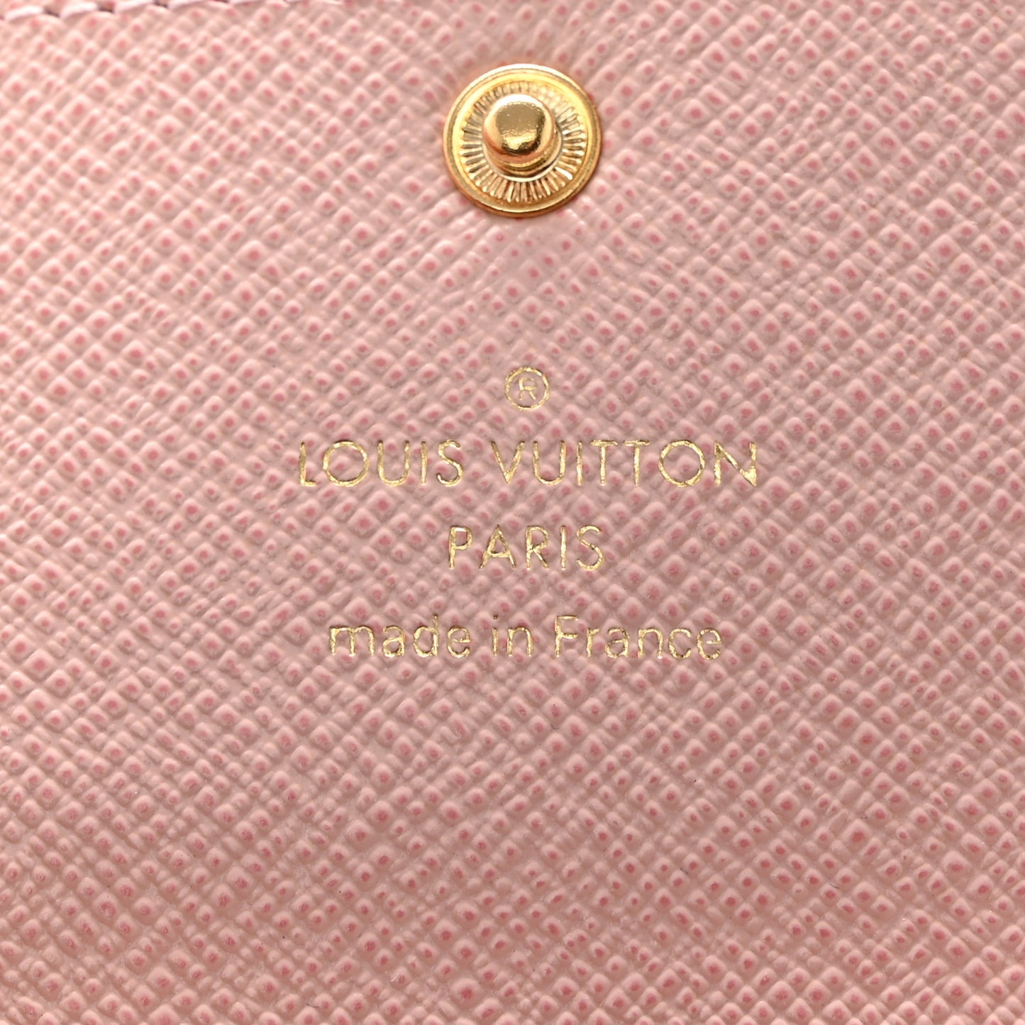 Damier Ebene Multicles 6 Key Holder Rose Ballerine