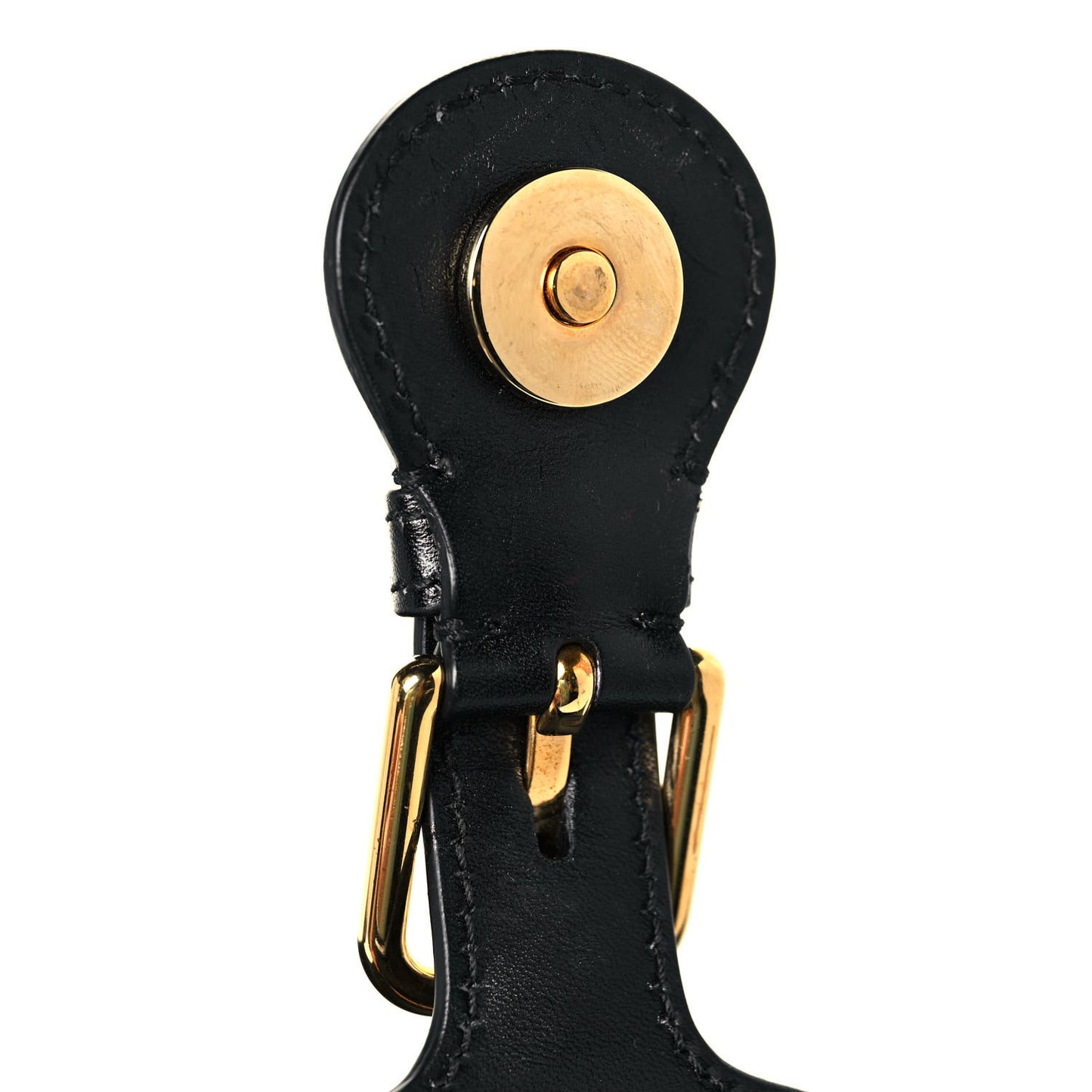 Box Calfskin Large Bobby Flap Black