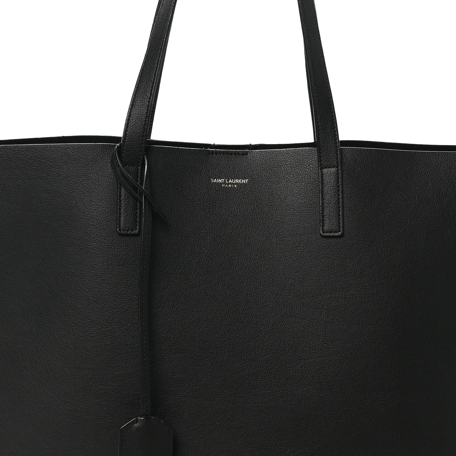 Saint Laurent Calfskin Large Shopping Tote Black 9 of 11
