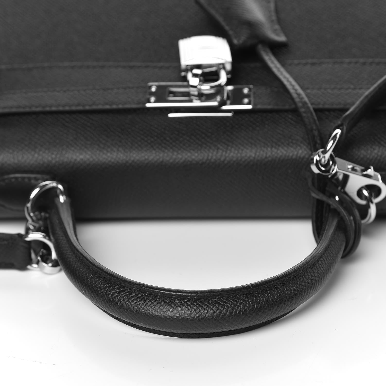 Hermes Epsom Kelly Sellier 25 Black 20 of 42