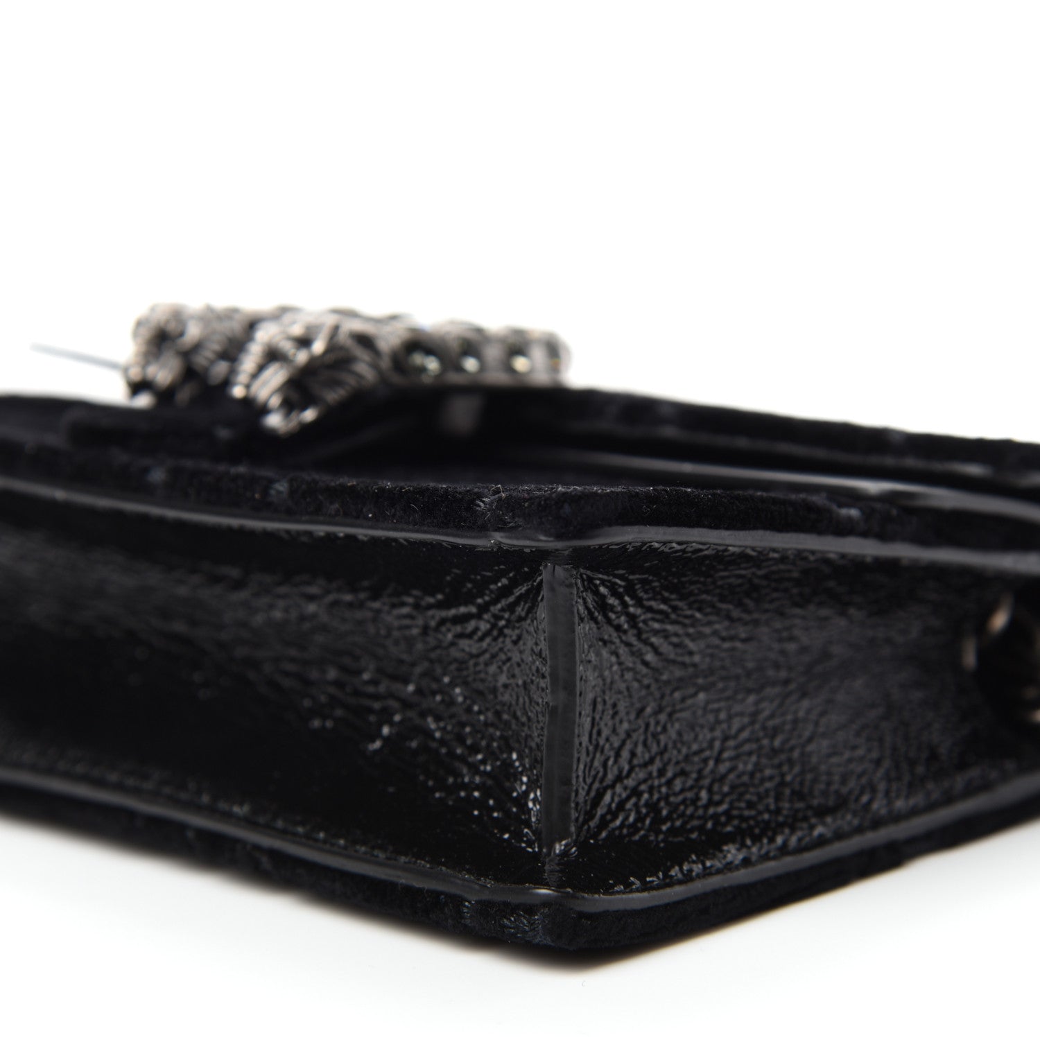 Gucci Velvet Super Mini Dionysus Shoulder Bag Black 7 of 10