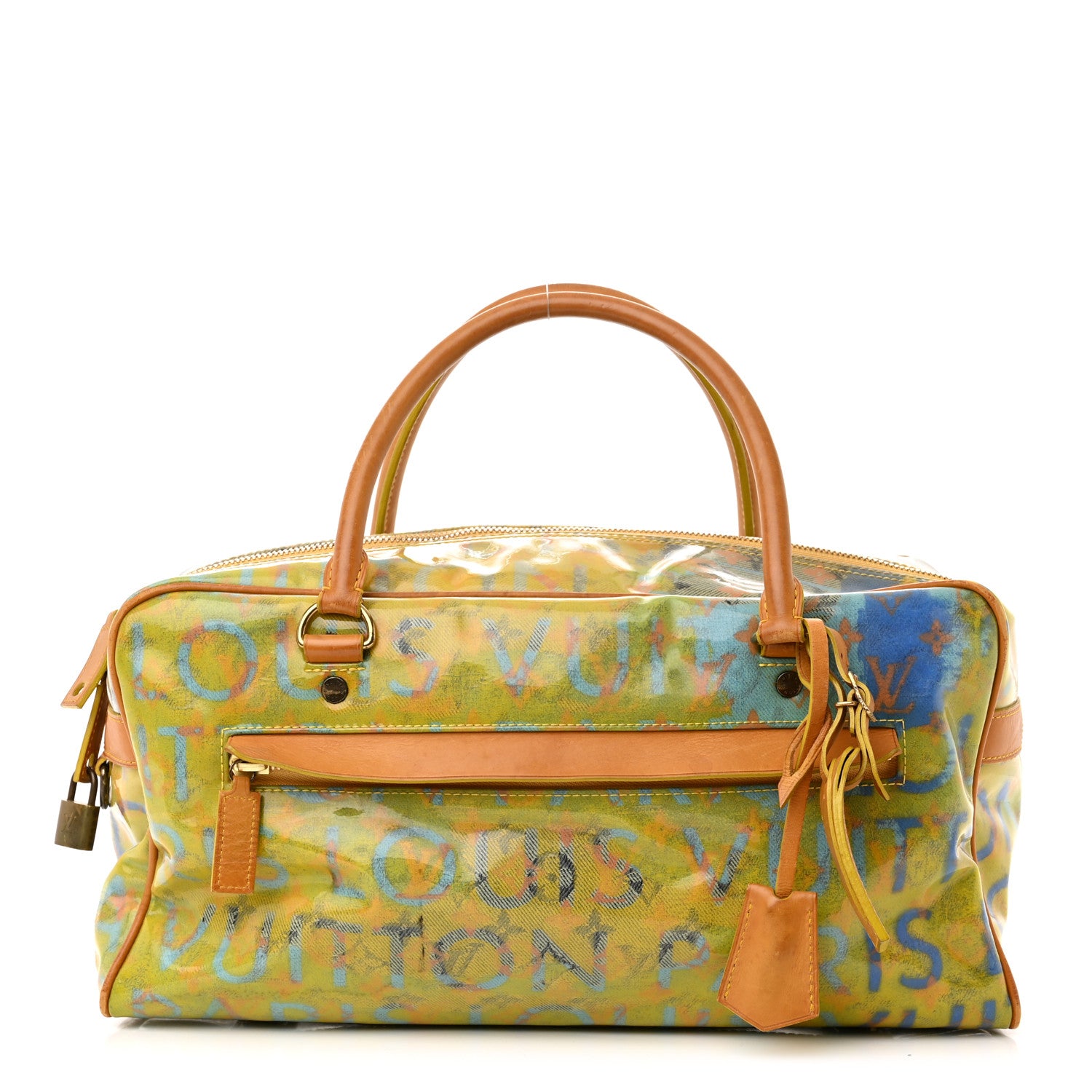 Louis Vuitton Monogram Pulp Defile Weekender PM Yellow 1 of 17