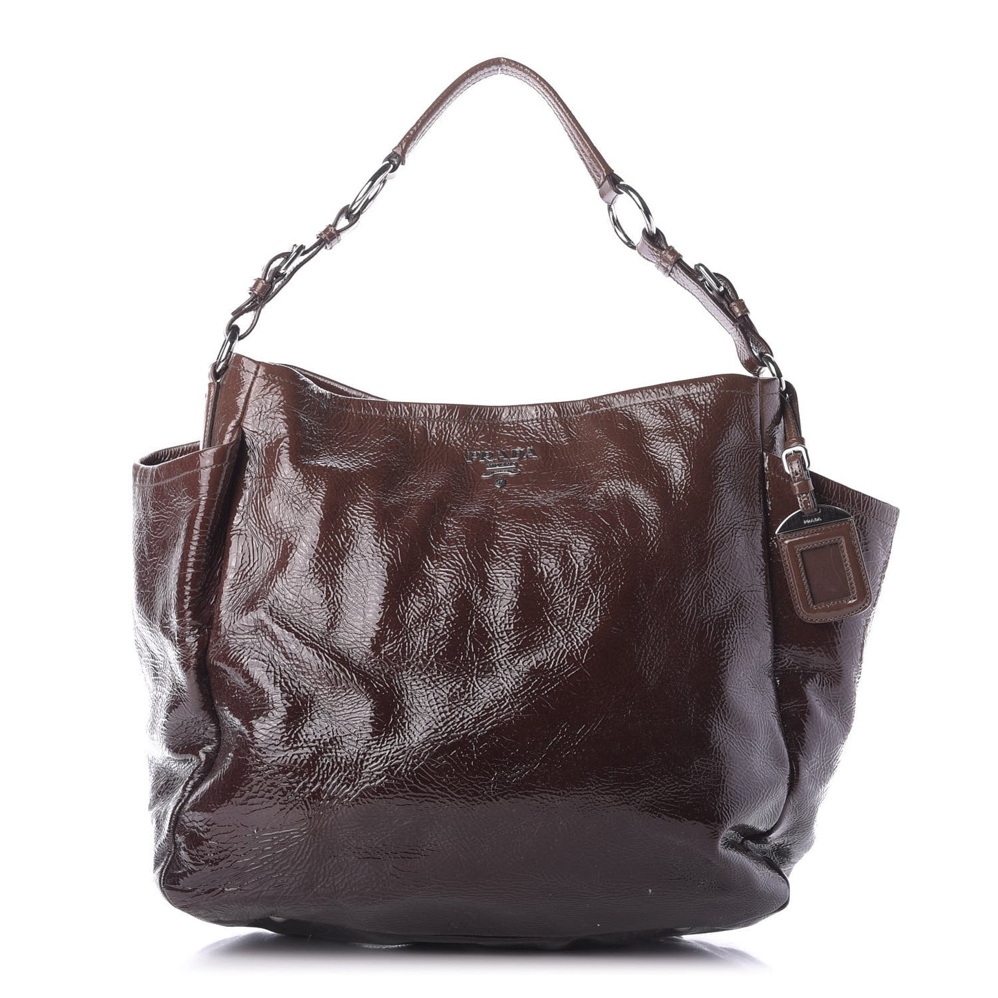 Vernice Sfumata Shoulder Bag Lampone