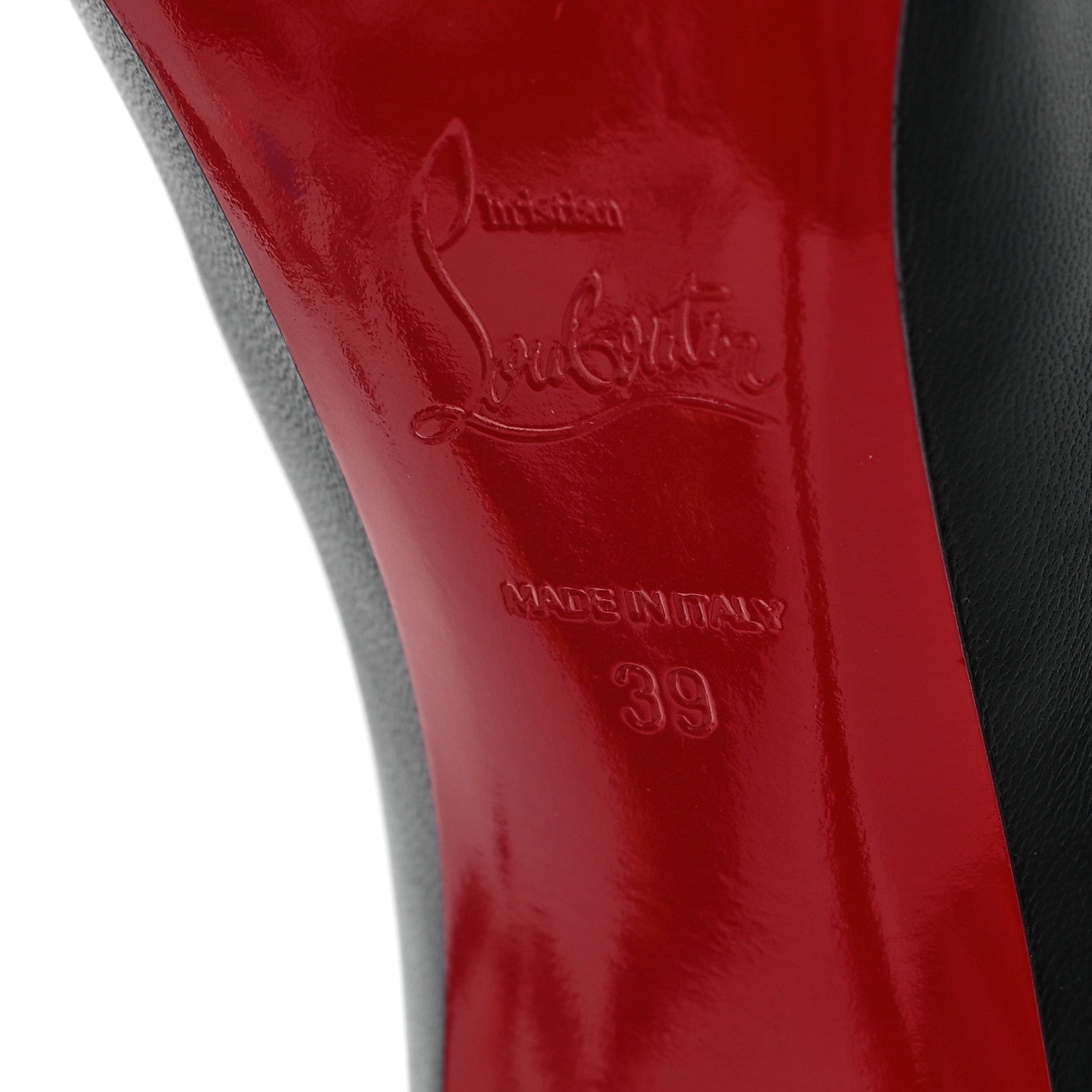 Christian Louboutin Shiny Nappa Pigalle Follies 100 Pumps 39 Black 7 of 11