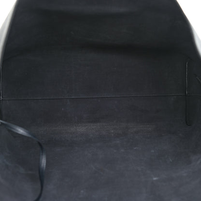 Saint Laurent Calfskin Large Shopping Tote Deep Marine 6 of 11