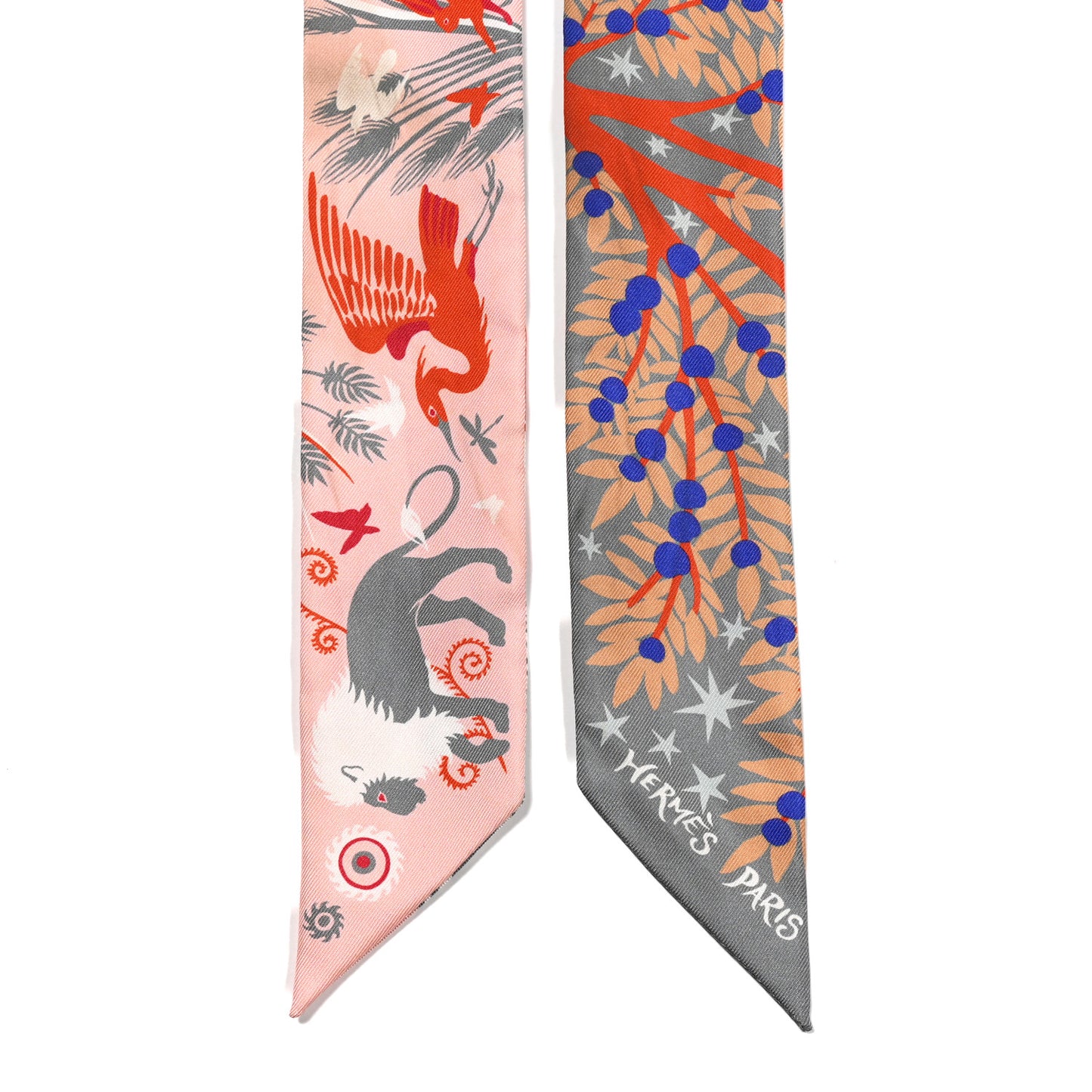 Silk Le Charme D Orphee Twilly Gris Acier Rose Poudre