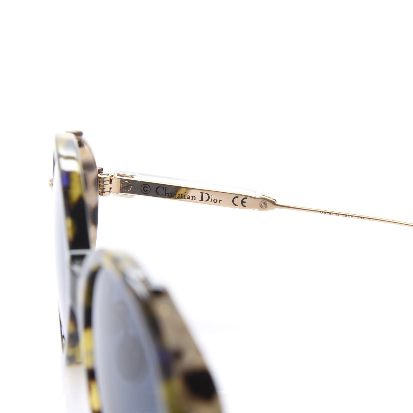 Acetate Umbrage Round Sunglasses Tortoise Blue