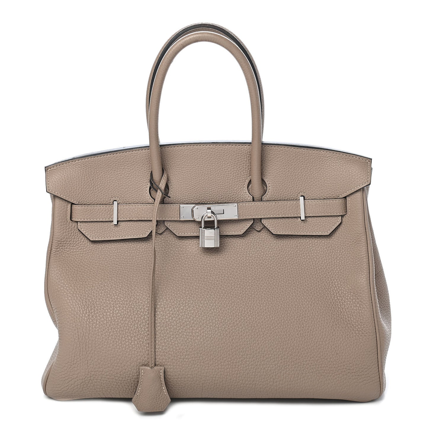 Taurillon Clemence Birkin 35 Gris Tourterelle