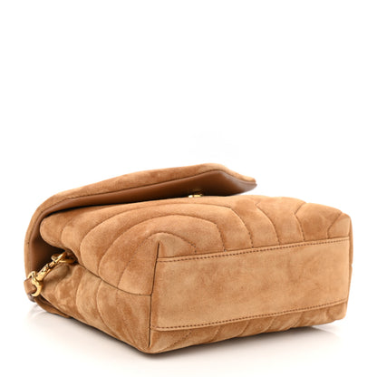 Saint Laurent Suede Toy Loulou Shoulder Bag Cinnamon 4 of 13