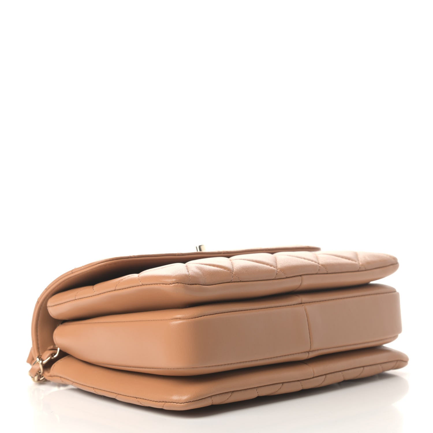 Chanel Lambskin Quilted Small Trendy CC Flap Dual Handle Bag Camel 3 of 5