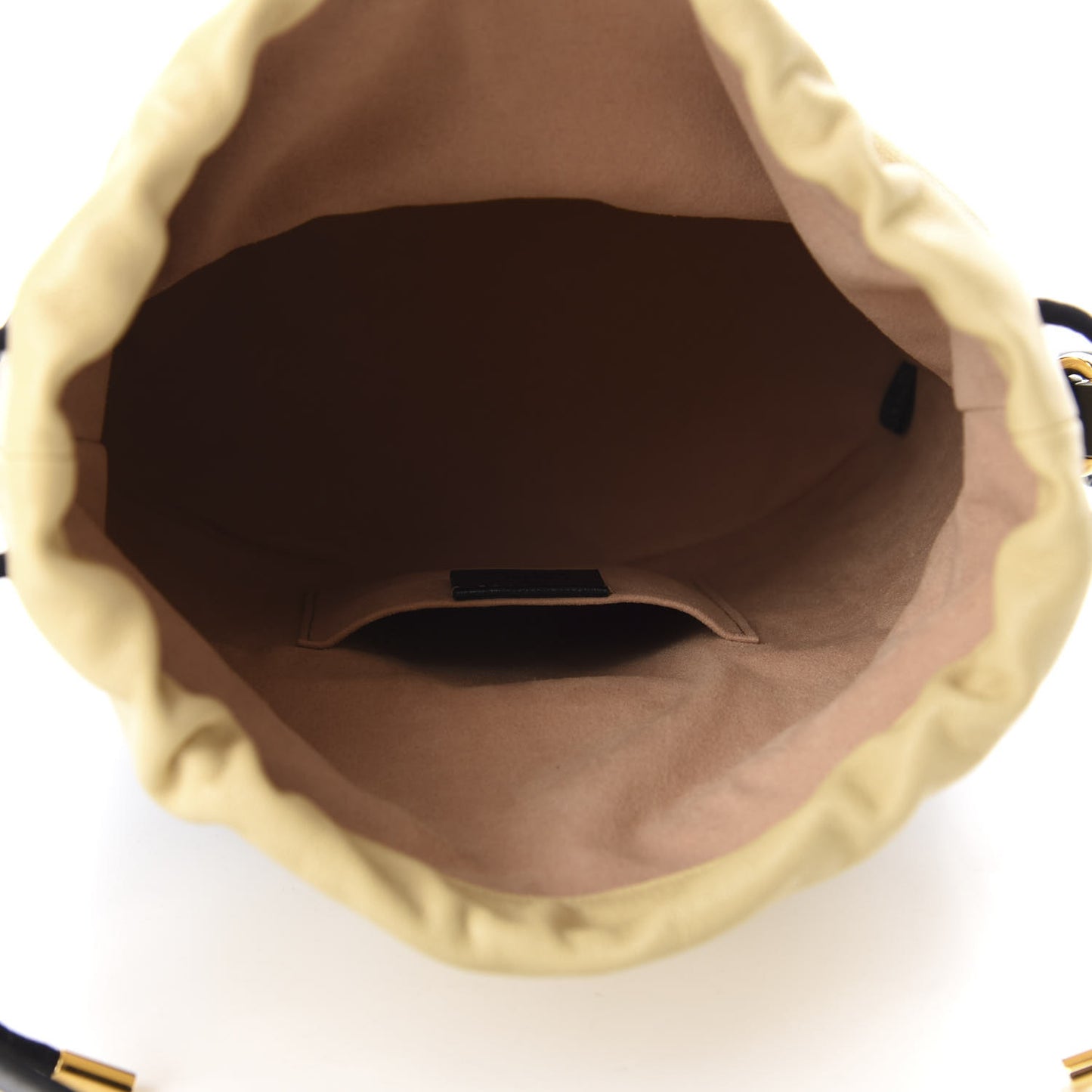 Azalea Sakai Be Green Calfskin Horsebit 1955 Drawstring Bucket Bag Black Butter