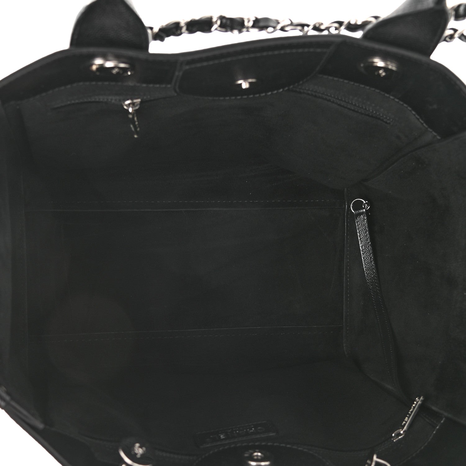 Chanel Caviar Small Studded Deauville Tote Black 5 of 10