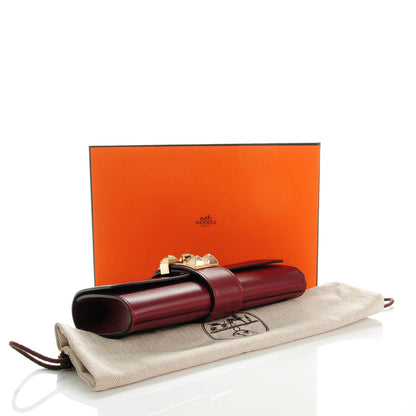 Hermes Tadelakt Medor 23 Clutch Rouge H 4 of 10