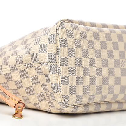 Louis Vuitton Damier Azur Neo Neverfull MM Rose Ballerine 9 of 11