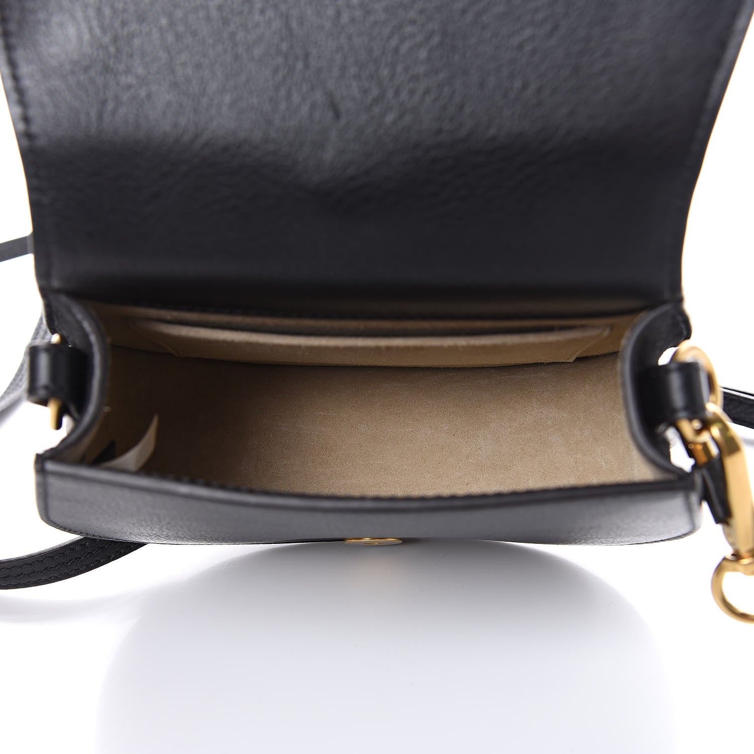 Chloe Calfskin Suede Small Nile Bracelet Bag Black 5 of 12