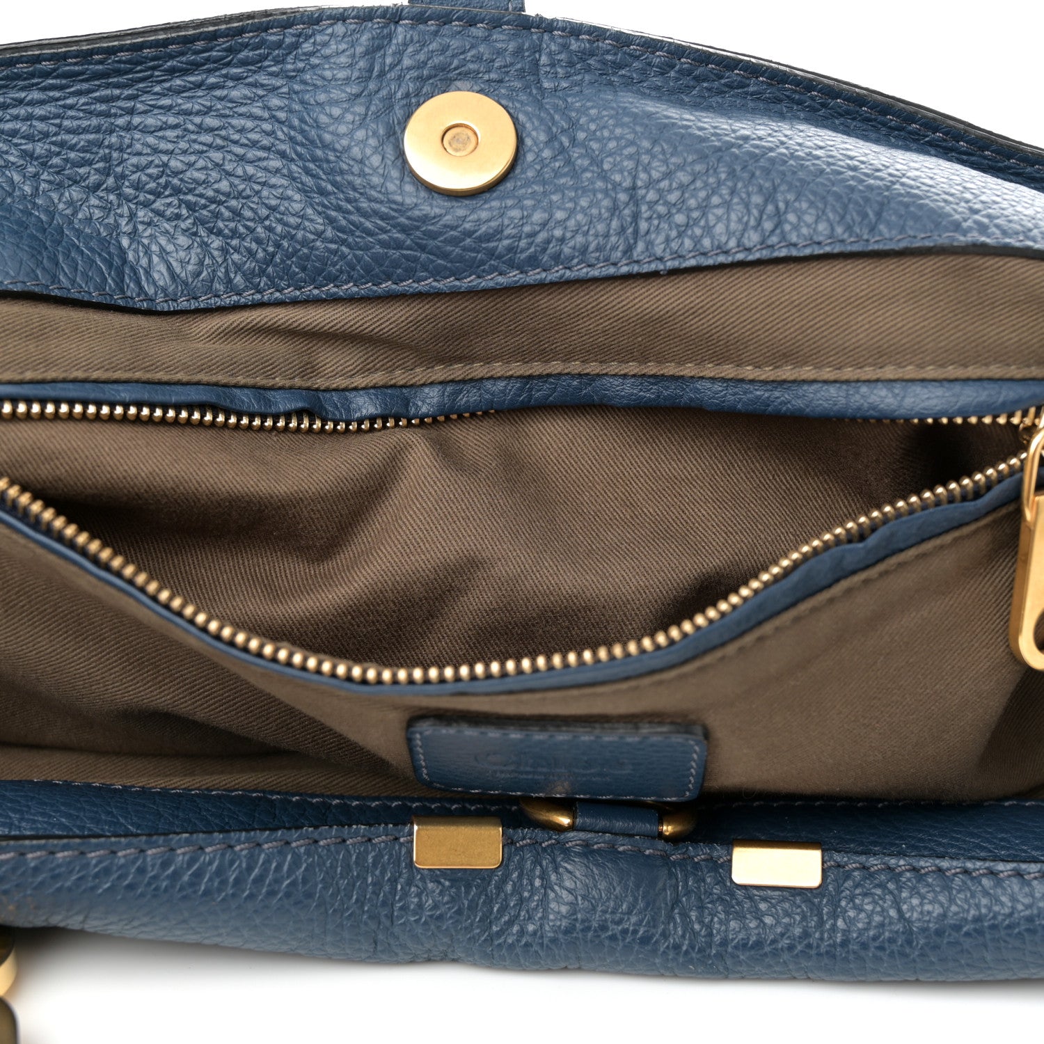 Chloe Calfskin Large New Marcie Tote Royal Navy 11 of 17