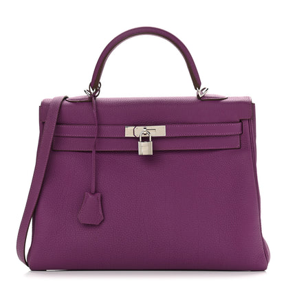 Hermes Togo Kelly Retourne 32 Anemone 1 of 12