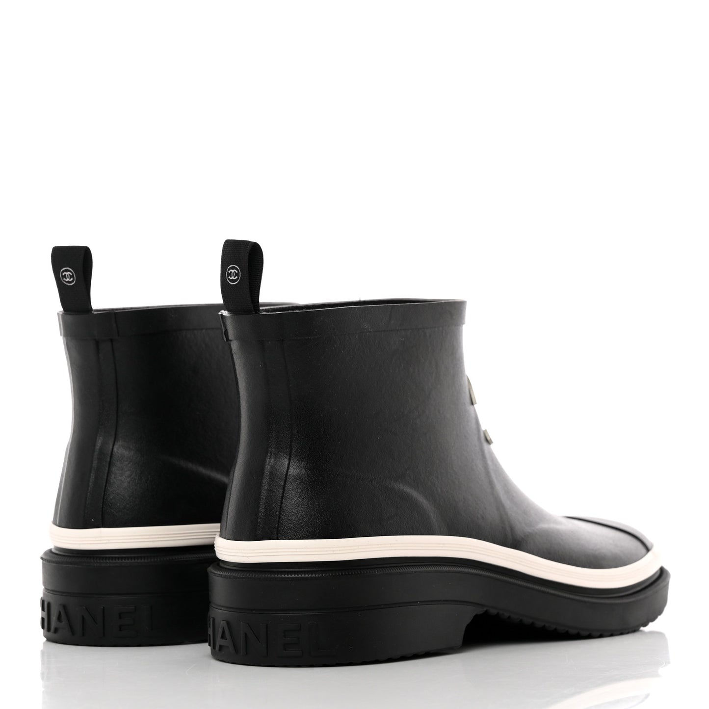 Rubber CC Short Rain Boots 39 Black