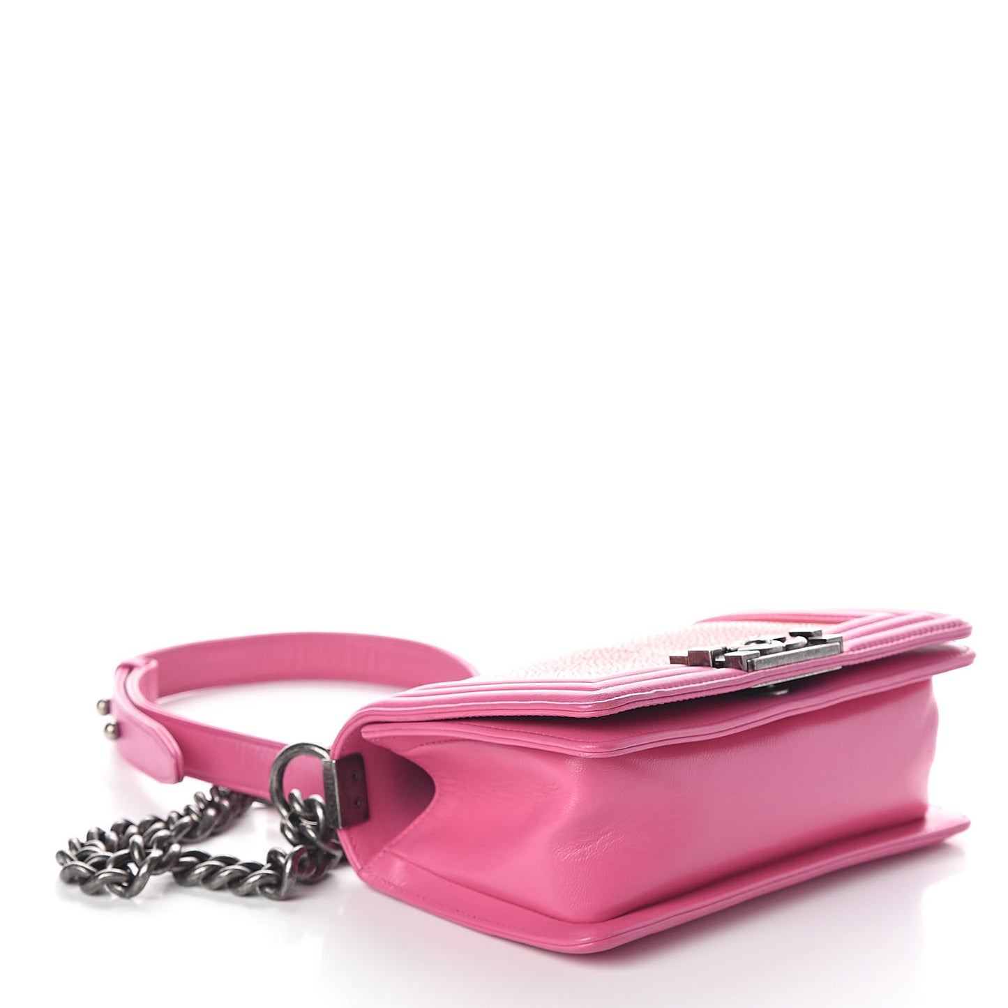 Galuchat Stingray Small Boy Flap Pink