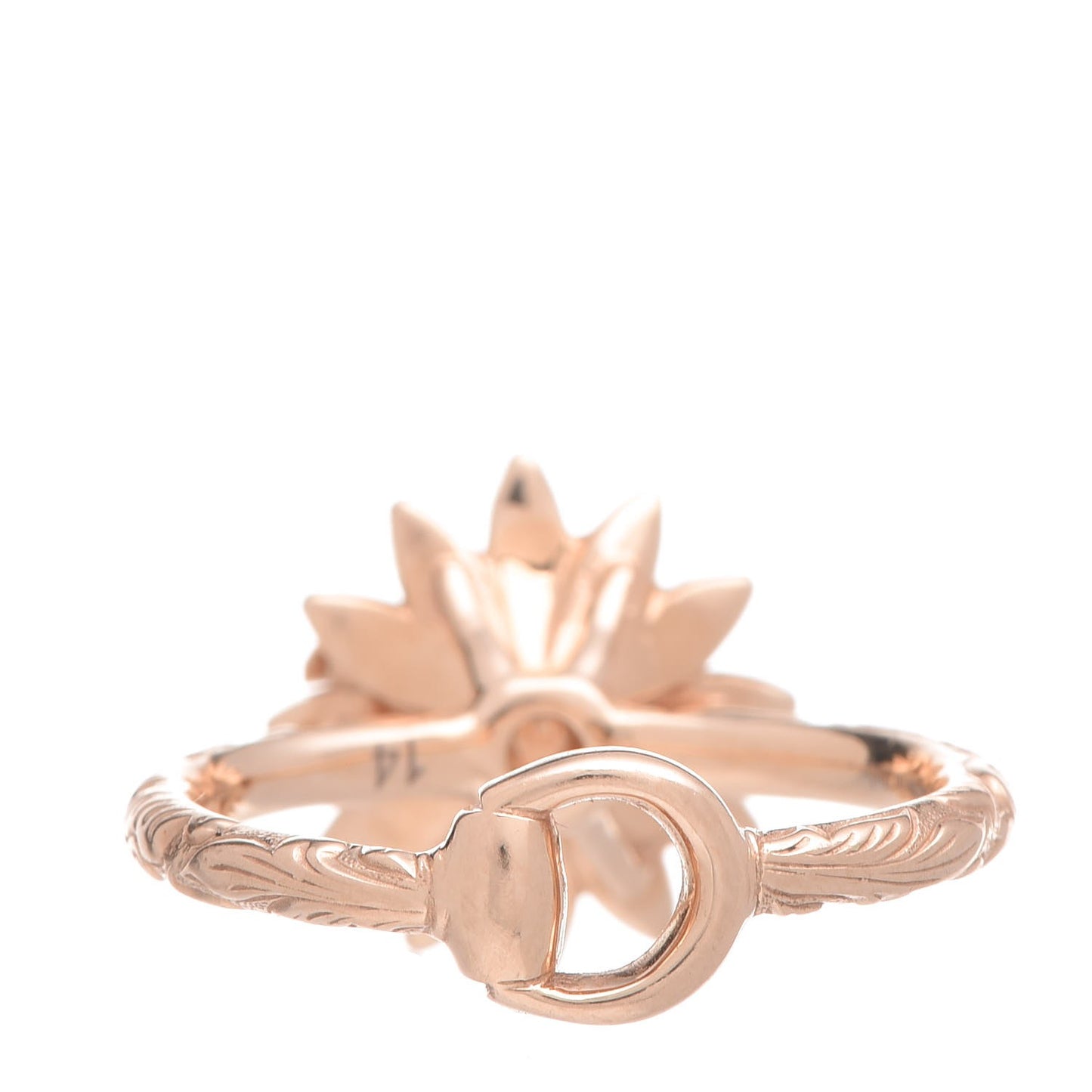 18K Rose Gold Diamond Flora Ring 52 6