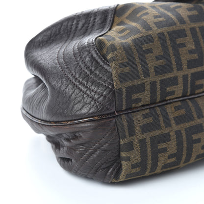 Fendi Zucca Nappa Nuvolata Vitello Tortuga Small Spy Tobacco Moro 6 of 9