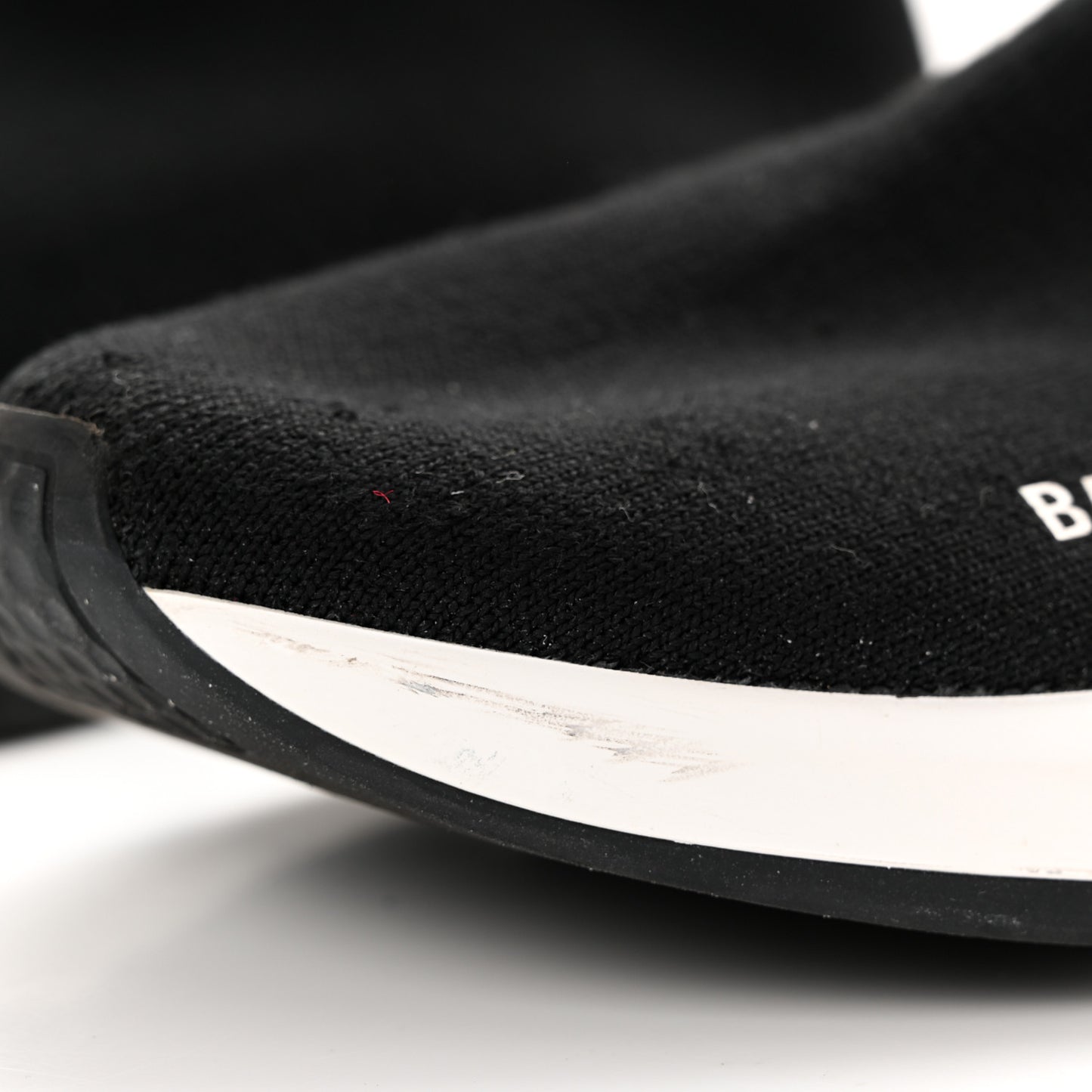 Neoprene Knit Womens Speed Sneakers 38 Black White