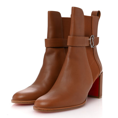 Christian Louboutin Calfskin CL Chelsea 70 Booty 41 Cuoio 4 of 9