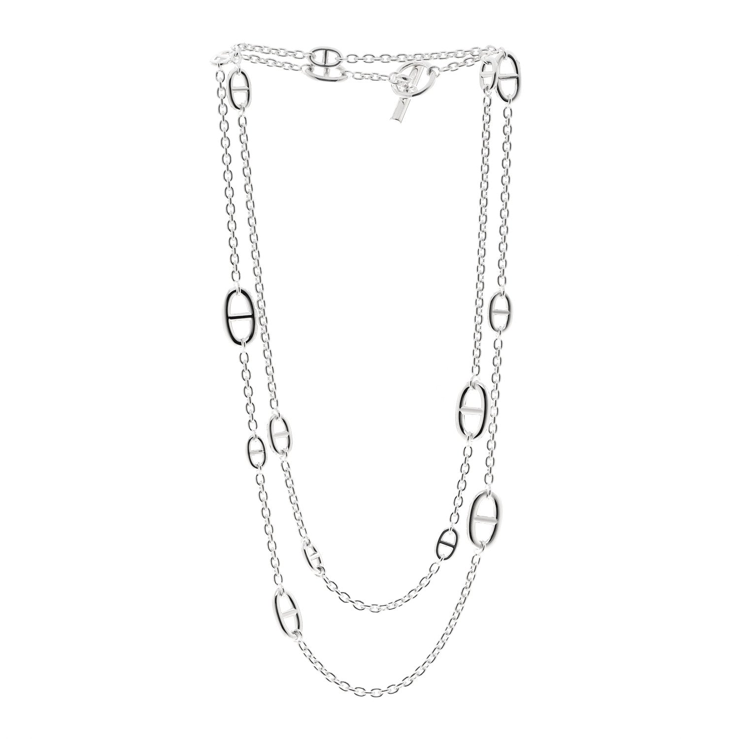 Hermes Sterling Silver Farandole Necklace 120 3 of 6