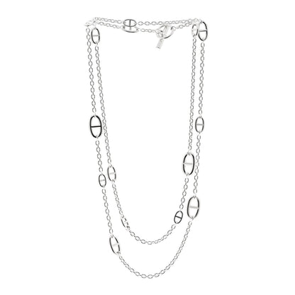 Hermes Sterling Silver Farandole Necklace 120 3 of 6