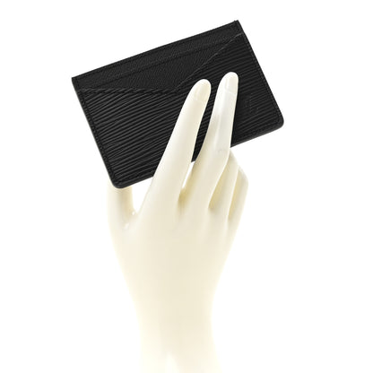 Louis Vuitton Epi Neo Porte-Cartes Card Holder Black 2 of 7