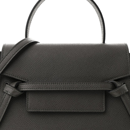 Celine Grained Calfskin Nano Belt Bag Grey 7 of 9