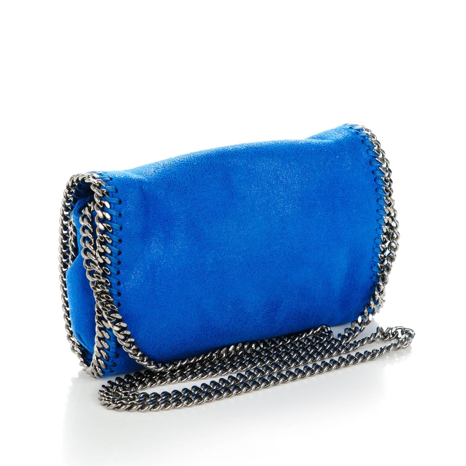 Stella McCartney Shaggy Deer Falabella Crossbody Bag Blue 3 of 8