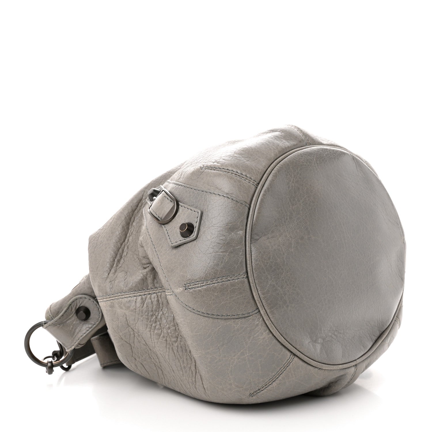 Balenciaga Agneau Classic Hardware Mini Pompon Gris Pyrite 4 of 15