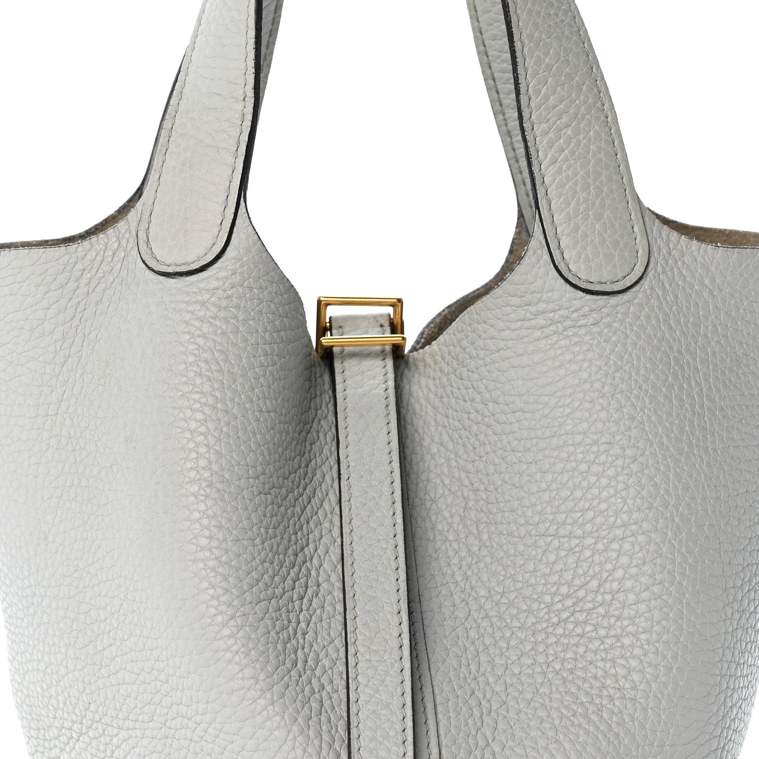 Hermes Taurillon Clemence Picotin Lock 18 PM Bleu Pale 8 of 14