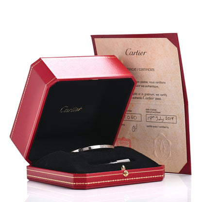 Cartier 18K White Gold Small LOVE Bracelet 16 4 of 4