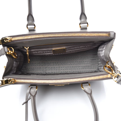 Prada Saffiano Small Galleria Double Zip Tote Argilla 4 of 10