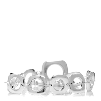 Tiffany Sterling Silver Cushion Link Toggle Bracelet 1 of 4
