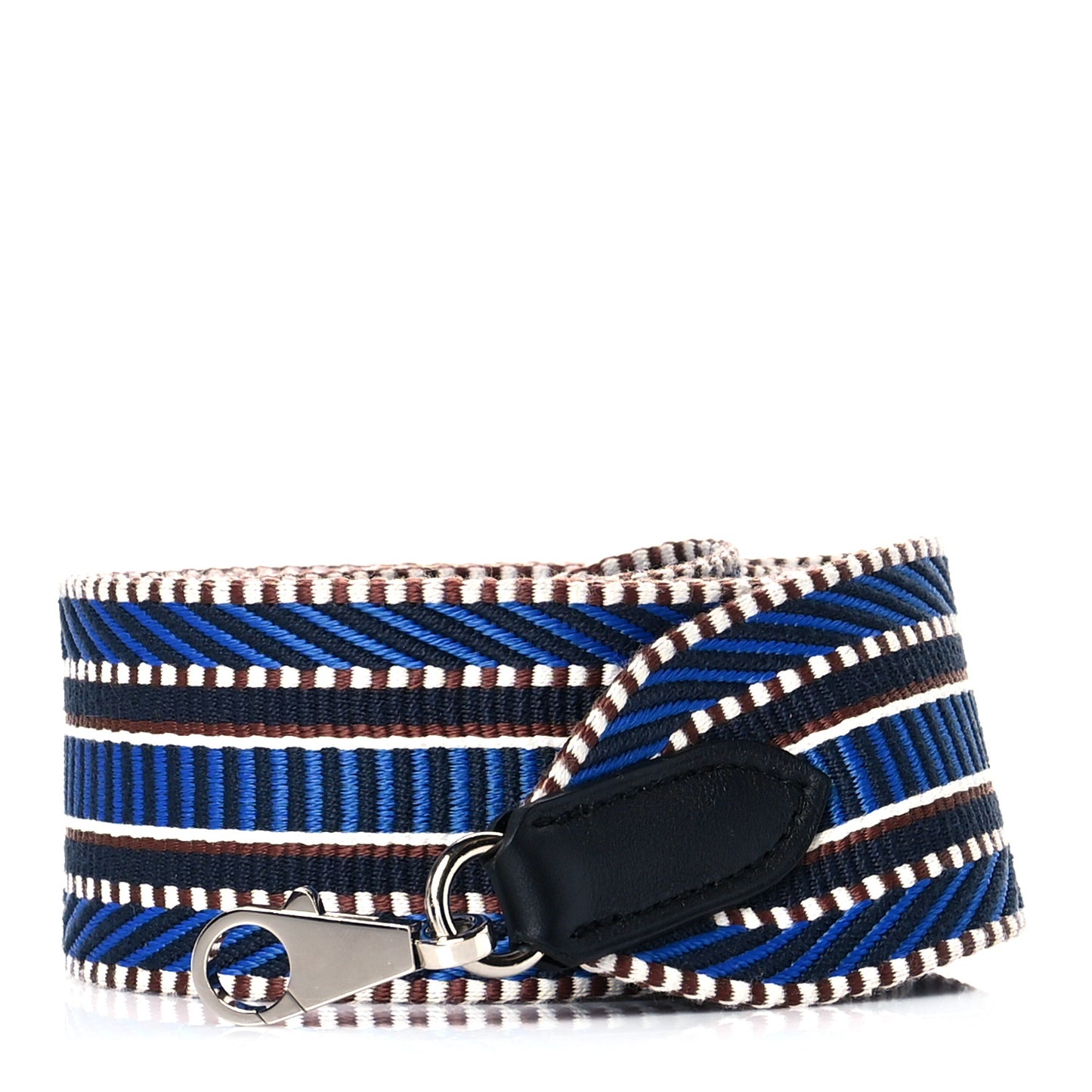 Toile Swift 50mm Sangle Cavale Shoulder Strap Bleu Zellige Indigo Black