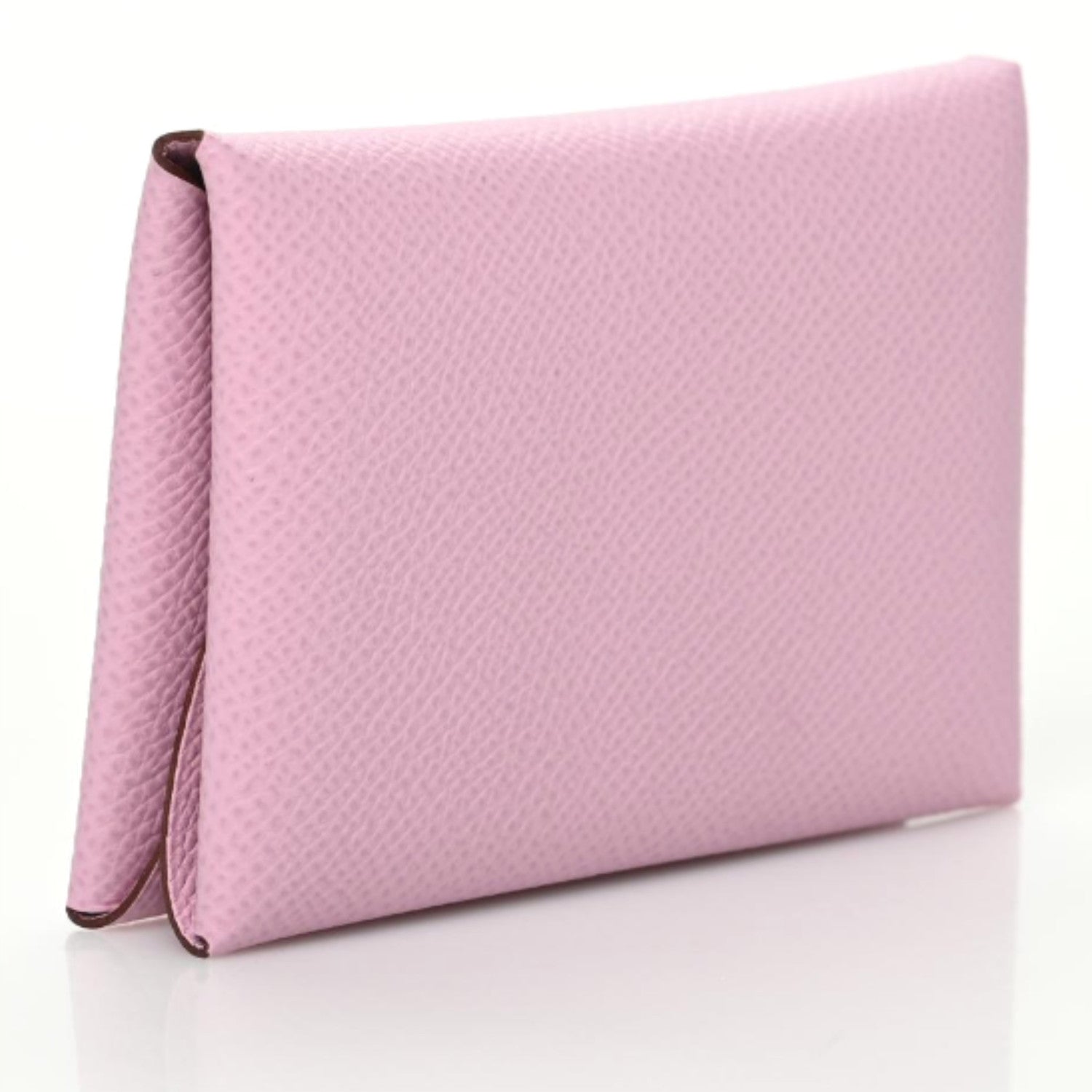 Hermes Epsom Calvi Duo Card Case Mauve Sylvestre 3 of 7