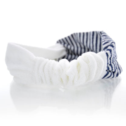 Chanel Terry Cotton Striped Headband and Hair Tie 6 of 7