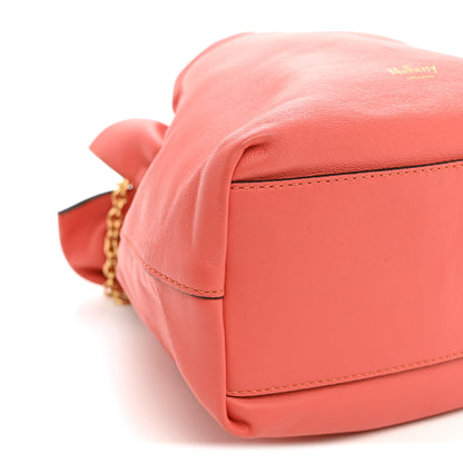 Mulberry Lambskin Mini Lynton Bucket Bag Coral 8 of 10