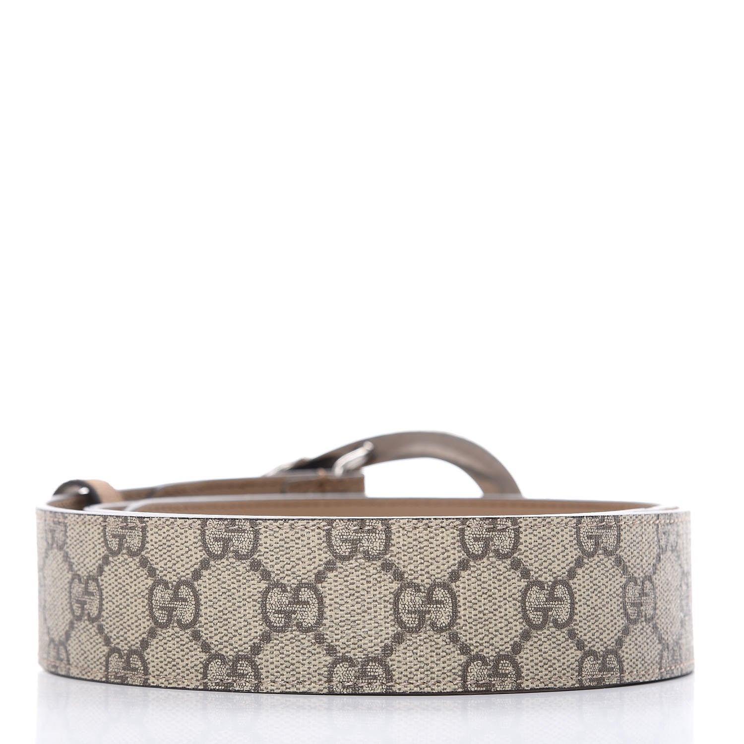 Gucci GG Supreme Monogram Suede Dionysus 40mm Belt 90 36 Beige Taupe 3 of 6