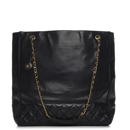 Chanel Lambskin Quilted Tote Black 1 of 8