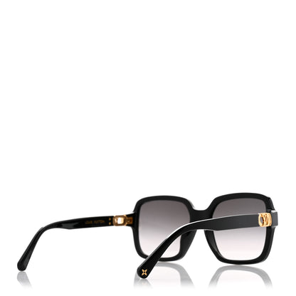 Louis Vuitton Acetate Mini Link Soft Square Sunglasses Z1727E Black 4 of 8