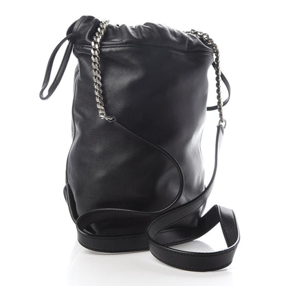 Saint Laurent Lambskin Small Teddy Bucket Bag Black 4 of 11