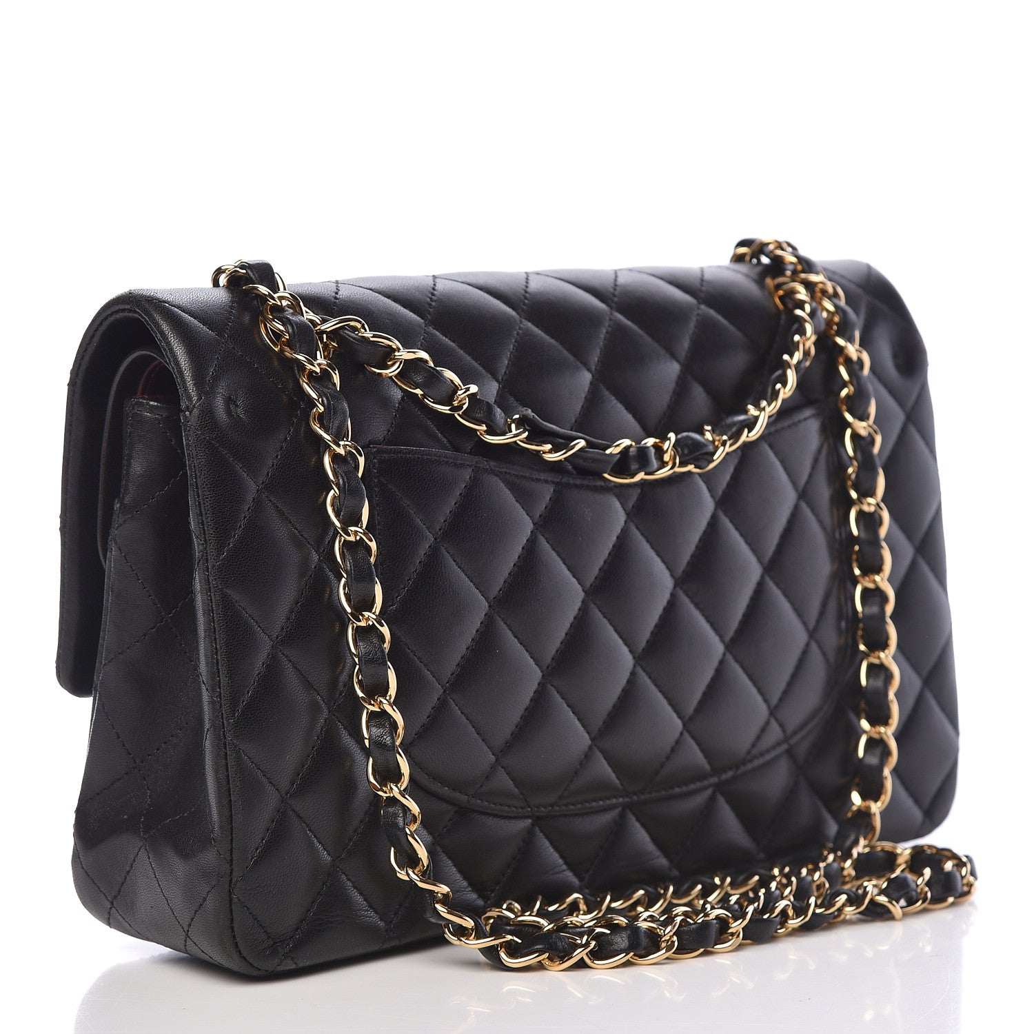 Chanel Lambskin Quilted Medium Double Flap Black 3 of 11